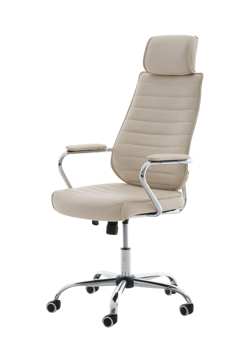 Bureaustoel Rako V2 kunstleer creme creme