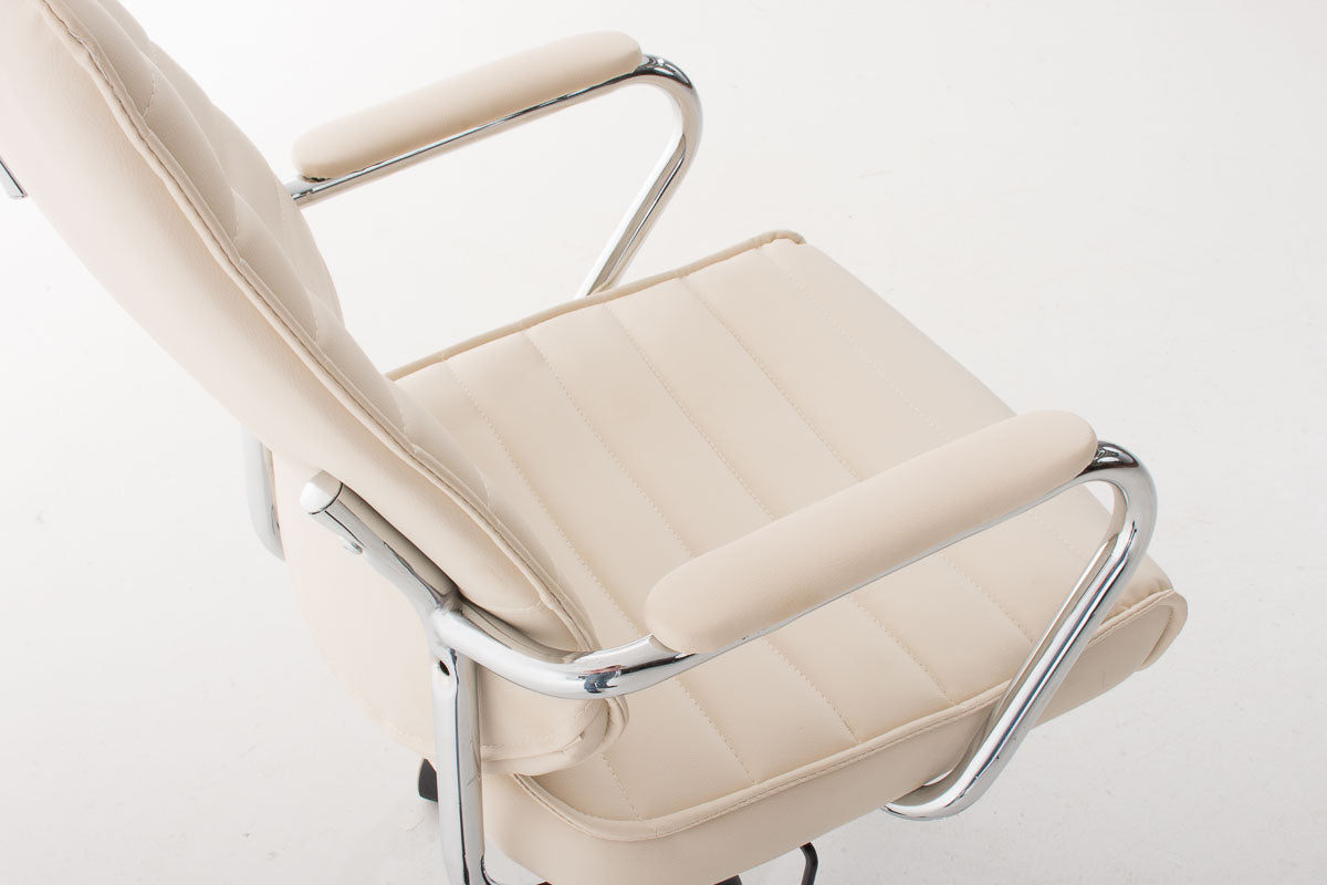 Bureaustoel Rako V2 kunstleer creme creme
