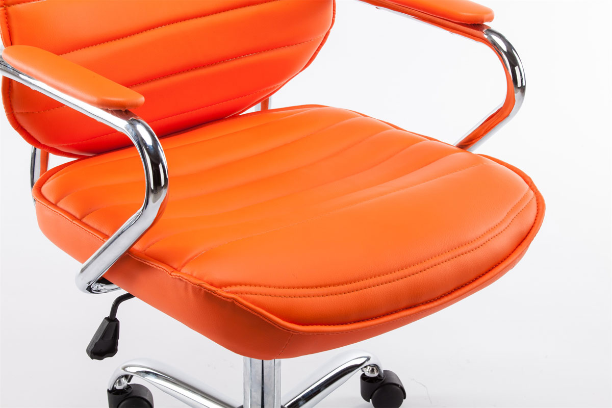 Bureaustoel Rako V2 kunstleer oranje orange