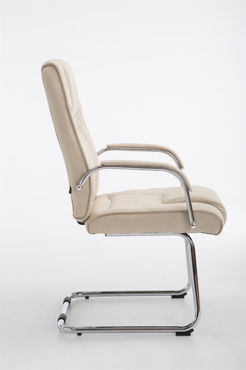Bezoekersstoel Attila Stof creme creme