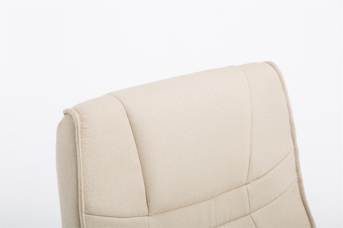Bezoekersstoel Attila Stof creme creme