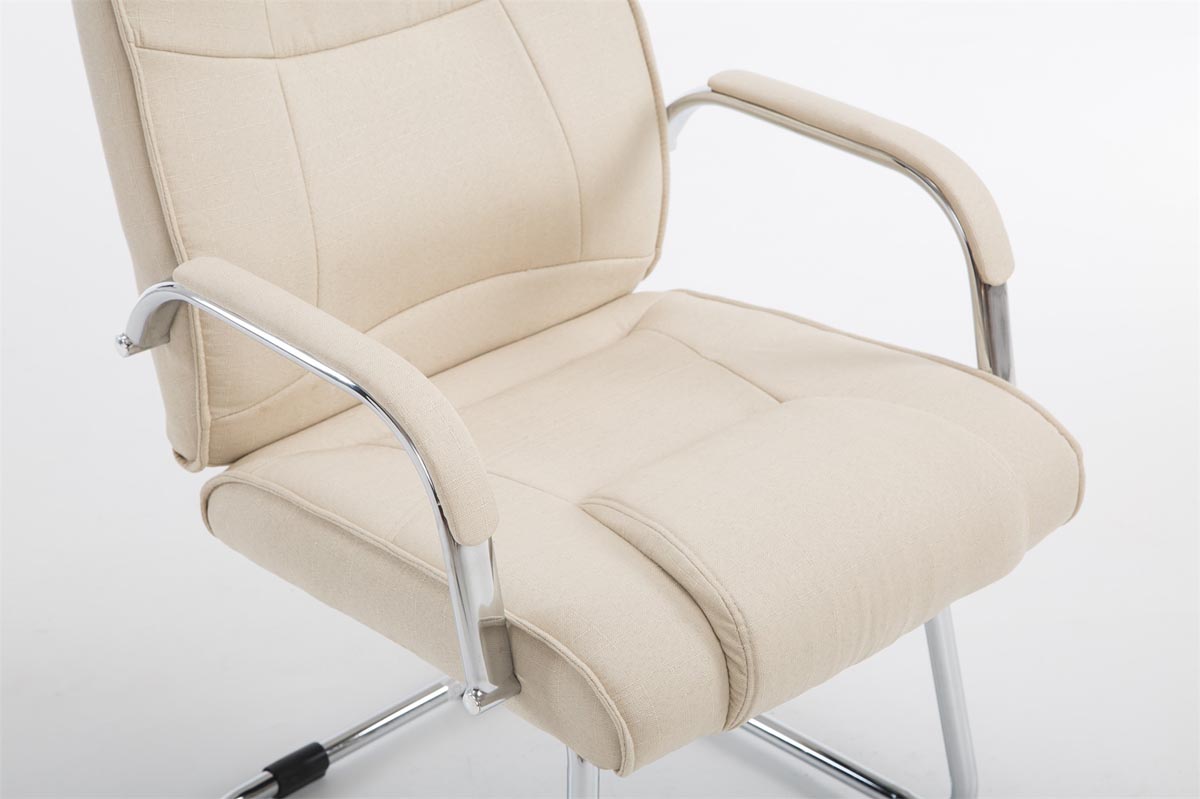Bezoekersstoel Attila Stof creme creme