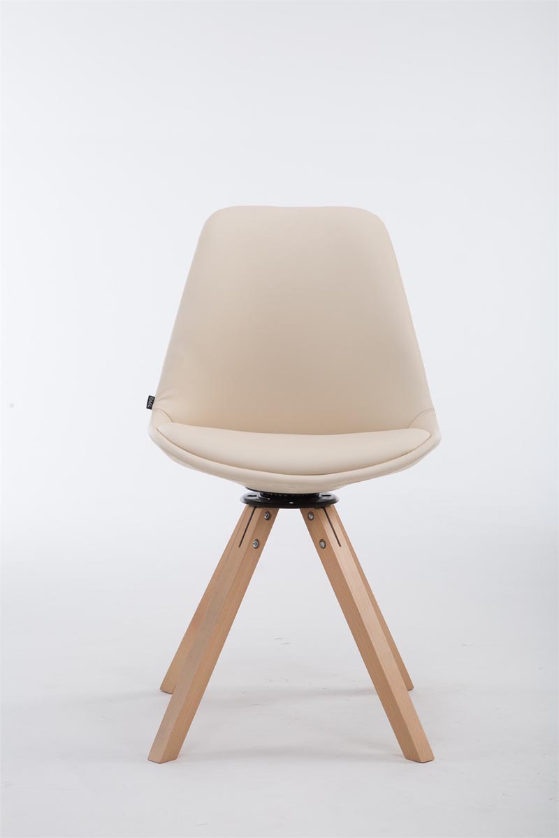 Eetkamerstoel Calais Kunstleer natura,creme creme