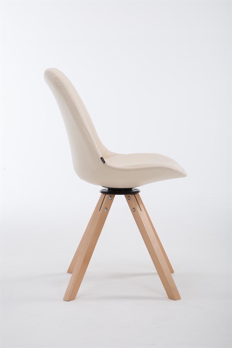 Eetkamerstoel Calais Kunstleer natura,creme creme
