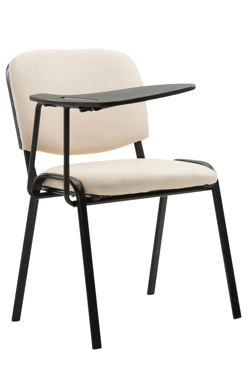 Bezoekersstoel Ken Kunstleer creme creme
