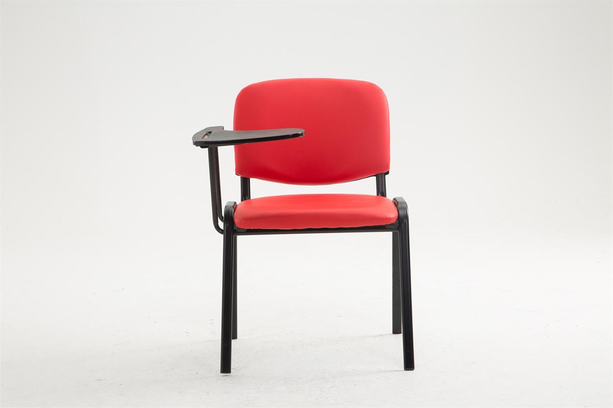 Bezoekersstoel Ken Kunstleer rood rot