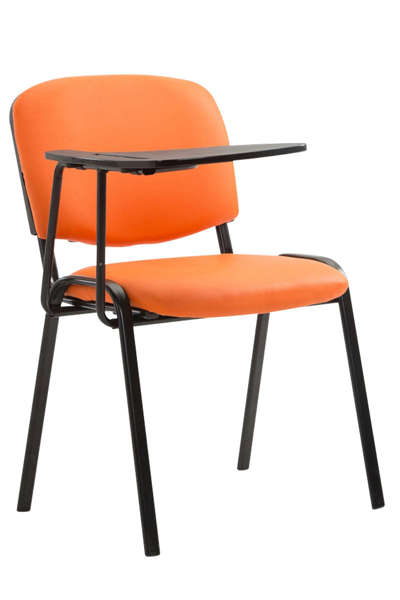 Bezoekersstoel Ken Kunstleer oranje orange