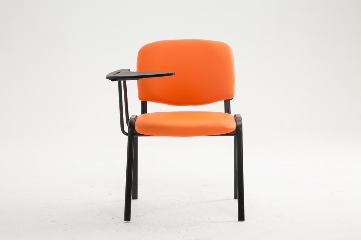 Bezoekersstoel Ken Kunstleer oranje orange