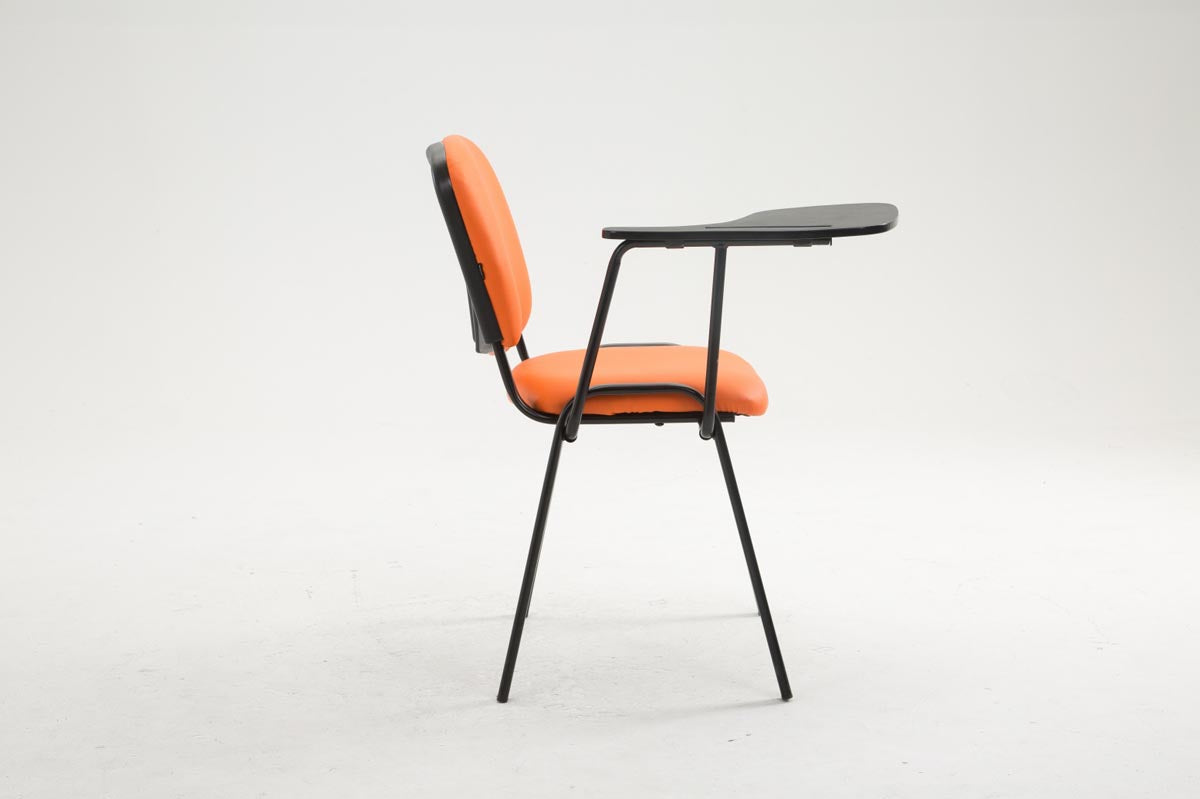 Bezoekersstoel Ken Kunstleer oranje orange