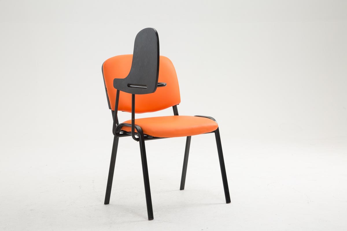 Bezoekersstoel Ken Kunstleer oranje orange