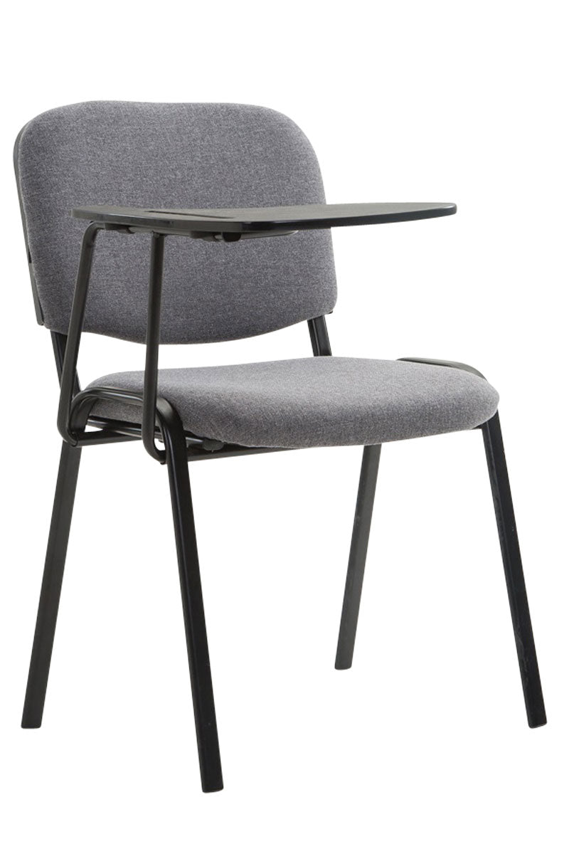 Bezoekersstoel Ken Stof grijs grau