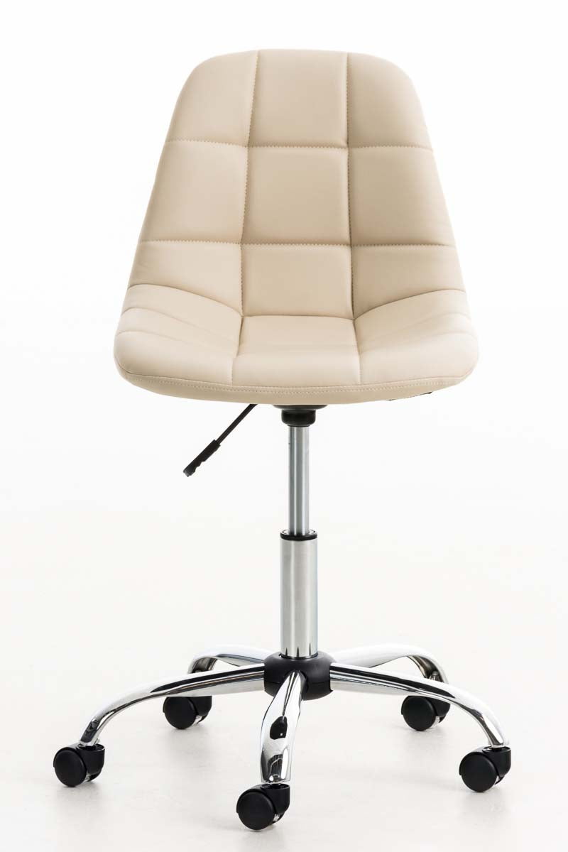 Bureaustoel Emil Kunstleer creme creme