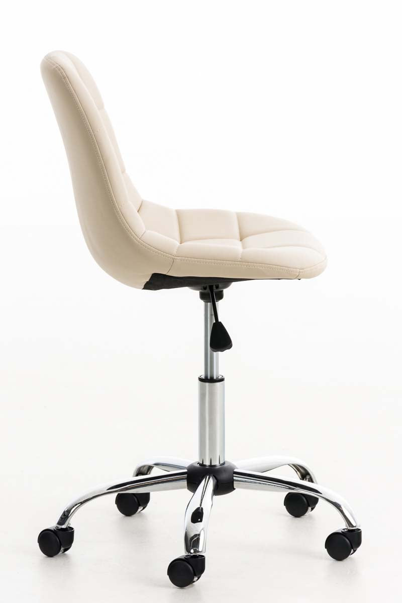 Bureaustoel Emil Kunstleer creme creme