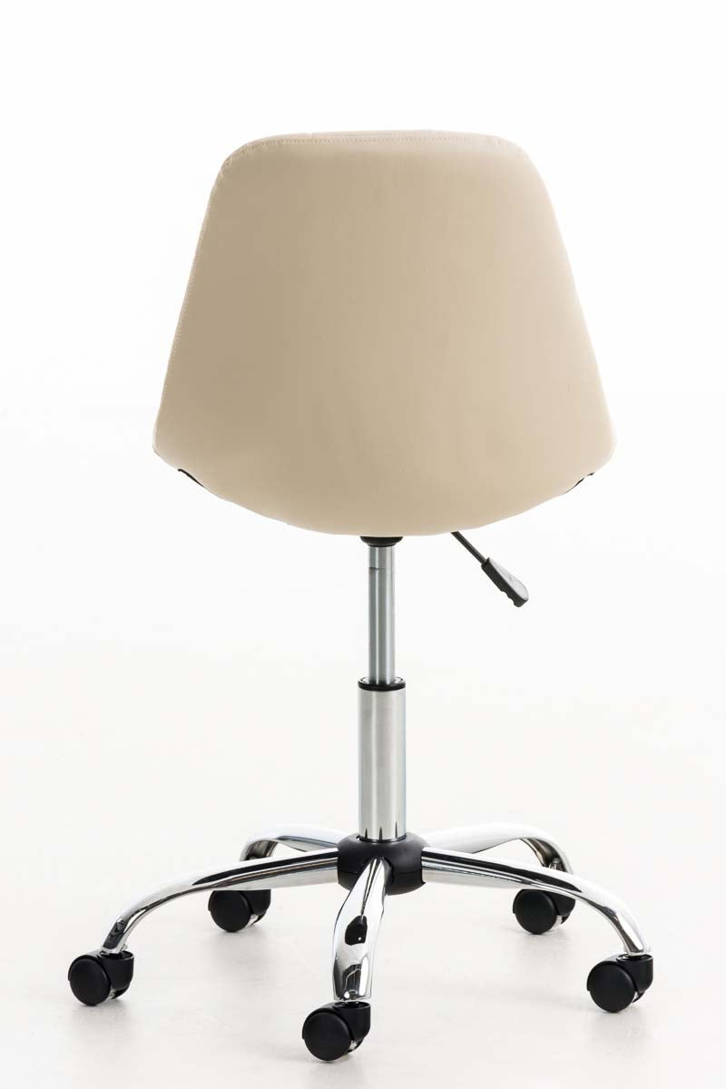 Bureaustoel Emil Kunstleer creme creme