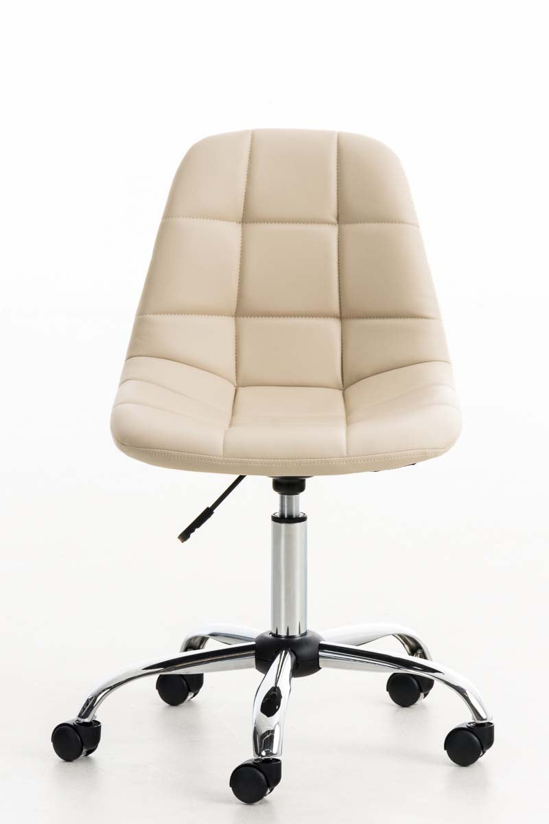 Bureaustoel Emil Kunstleer creme creme