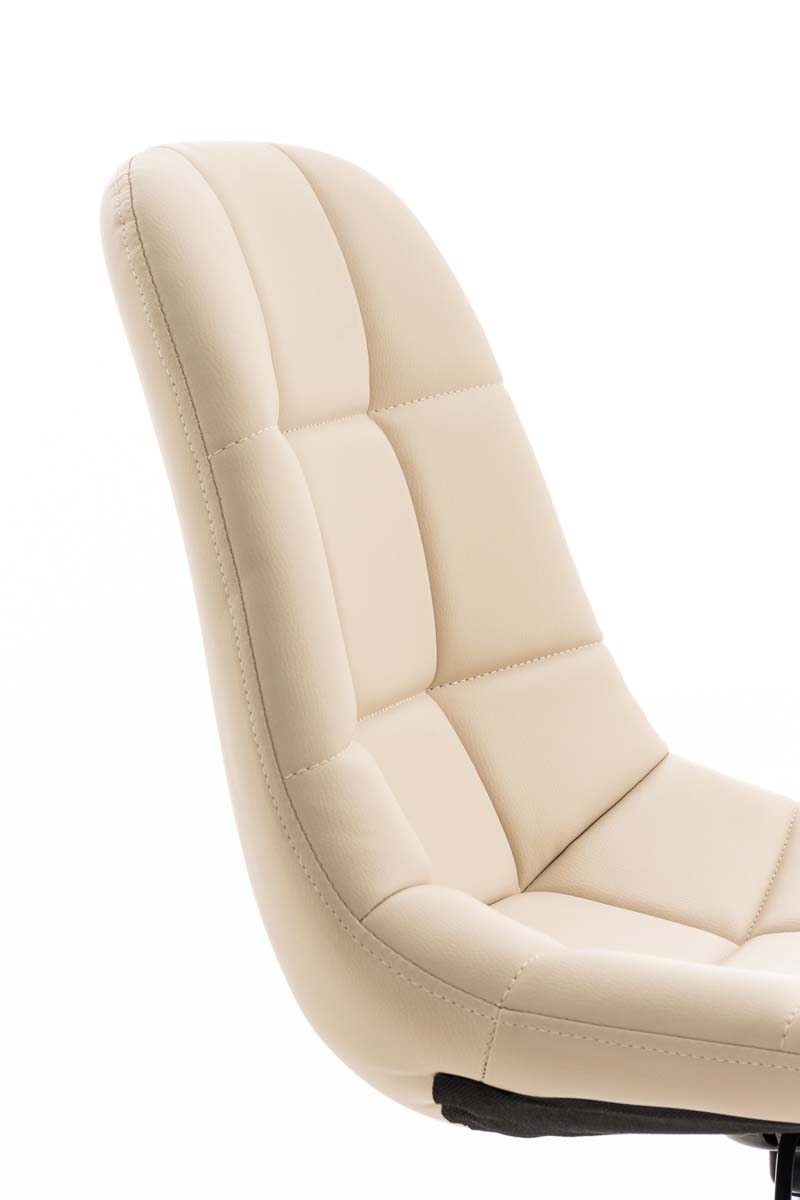 Bureaustoel Emil Kunstleer creme creme