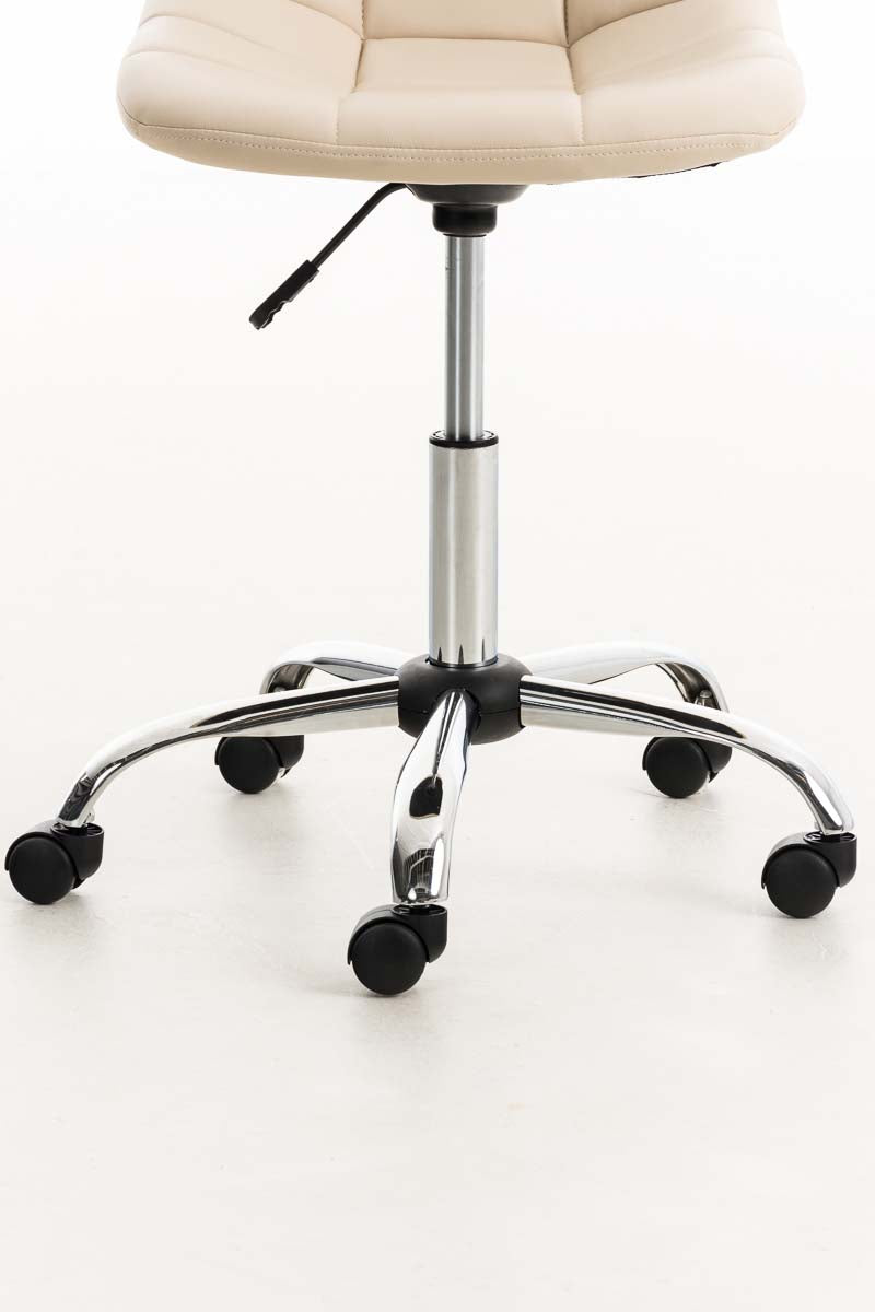 Bureaustoel Emil Kunstleer creme creme