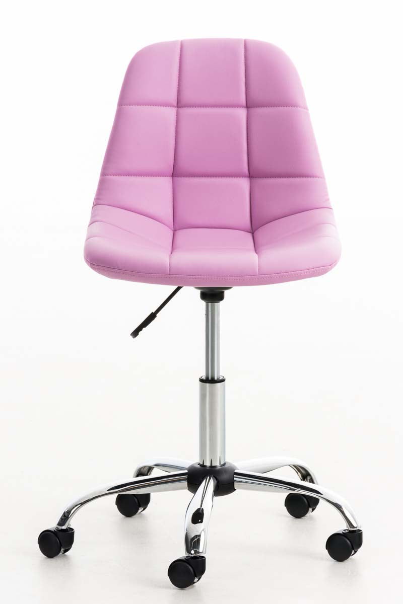 Bureaustoel Emil Kunstleer roze pink