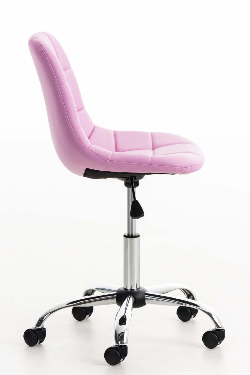 Bureaustoel Emil Kunstleer roze pink
