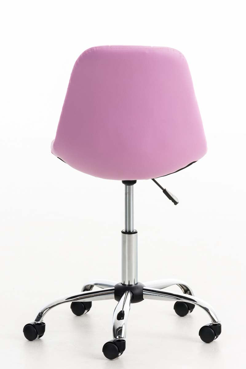 Bureaustoel Emil Kunstleer roze pink