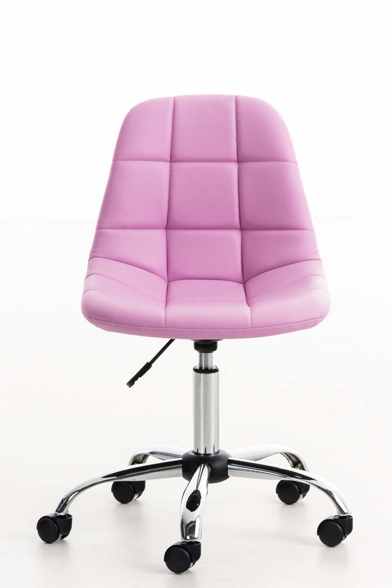 Bureaustoel Emil Kunstleer roze pink