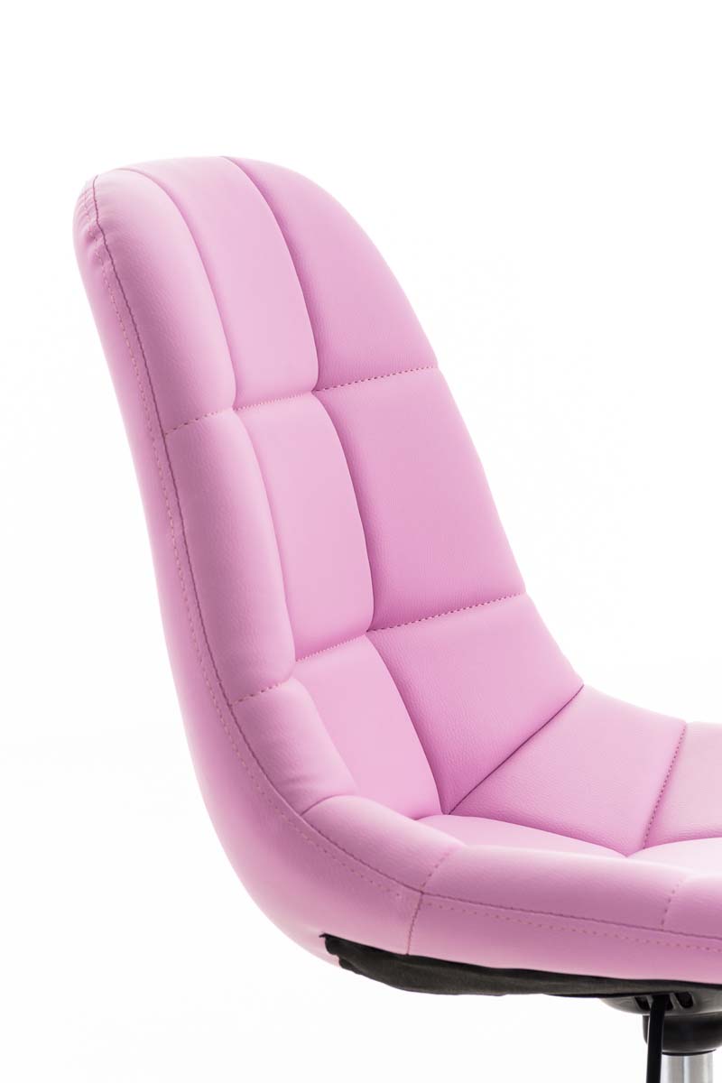 Bureaustoel Emil Kunstleer roze pink