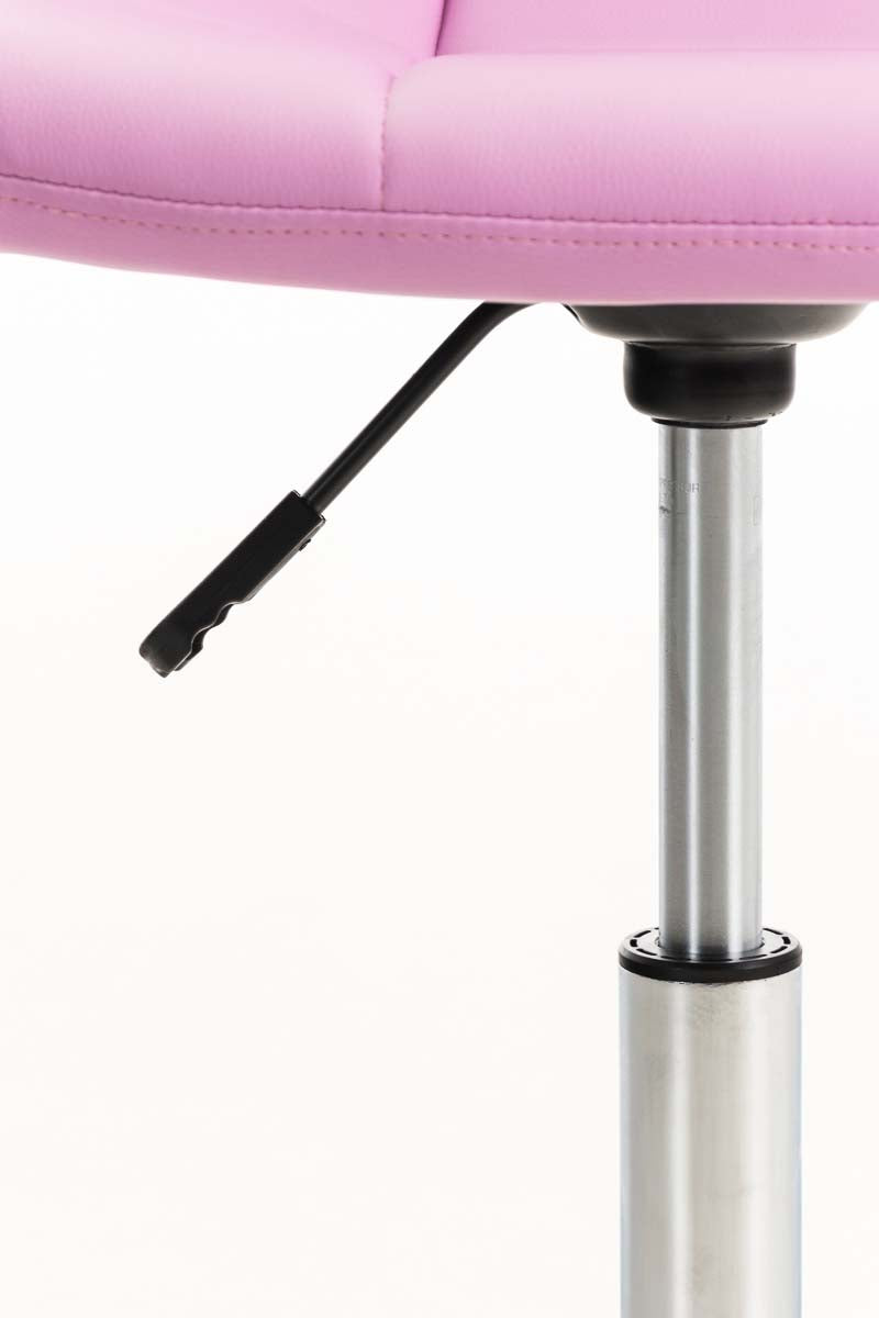 Bureaustoel Emil Kunstleer roze pink