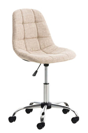 Bureaustoel Emil Stof creme creme