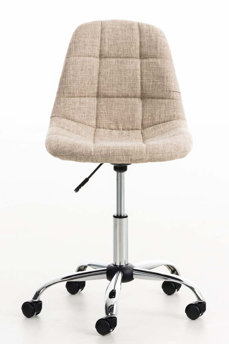 Bureaustoel Emil Stof creme creme