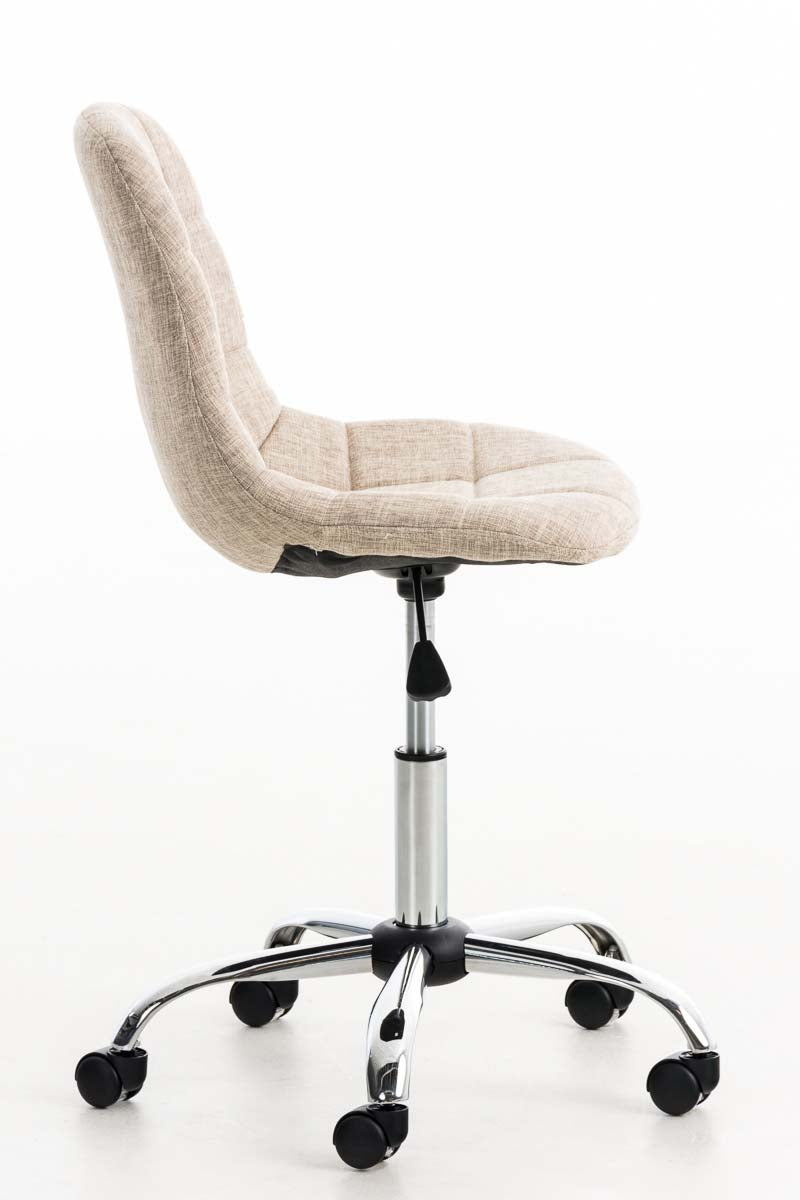 Bureaustoel Emil Stof creme creme