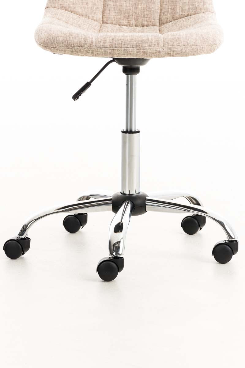 Bureaustoel Emil Stof creme creme