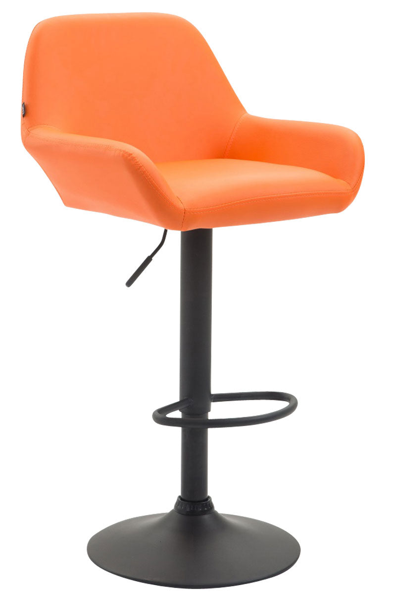 Barkruk Braga Kunstleer oranje,zwart orange