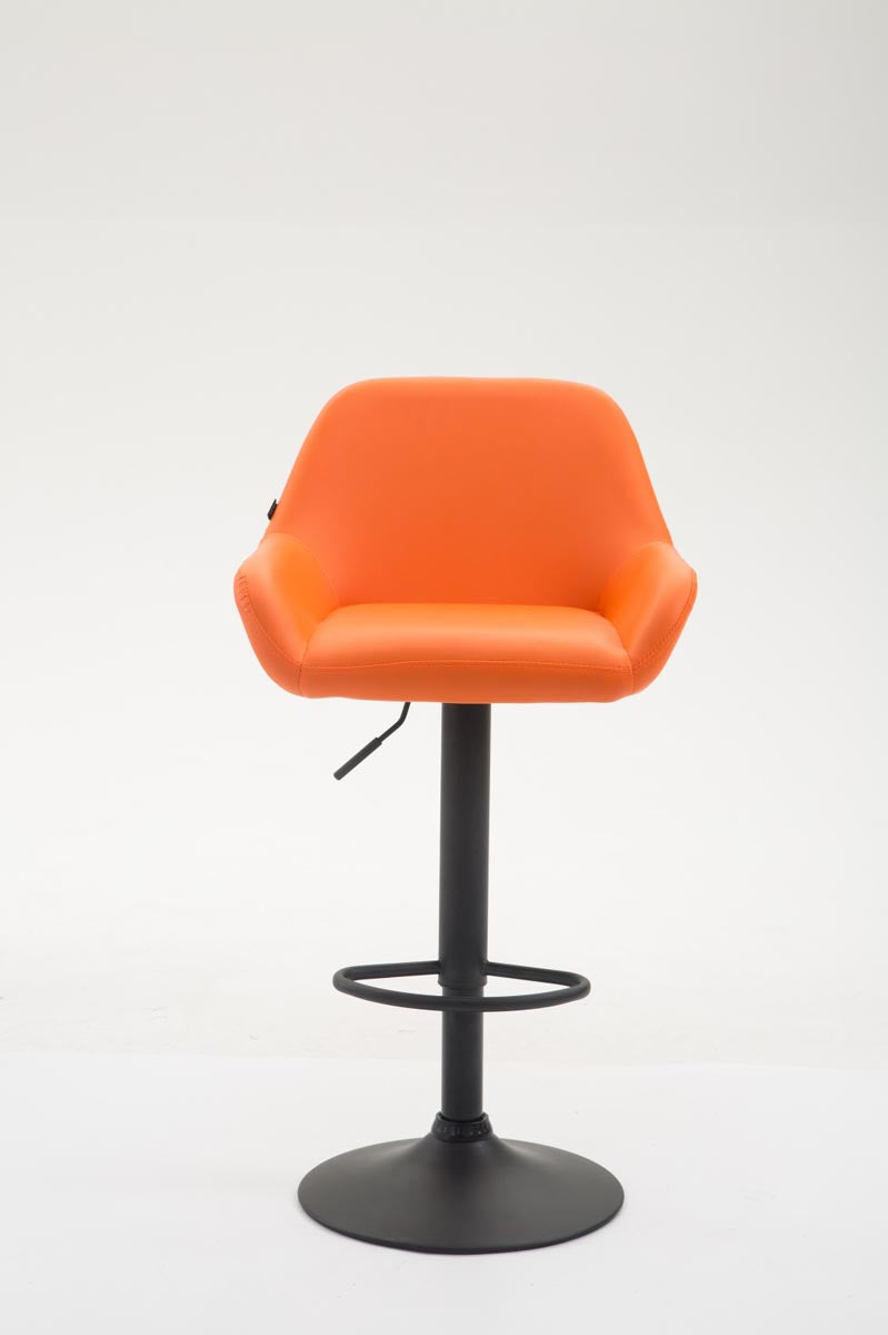 Barkruk Braga Kunstleer oranje,zwart orange