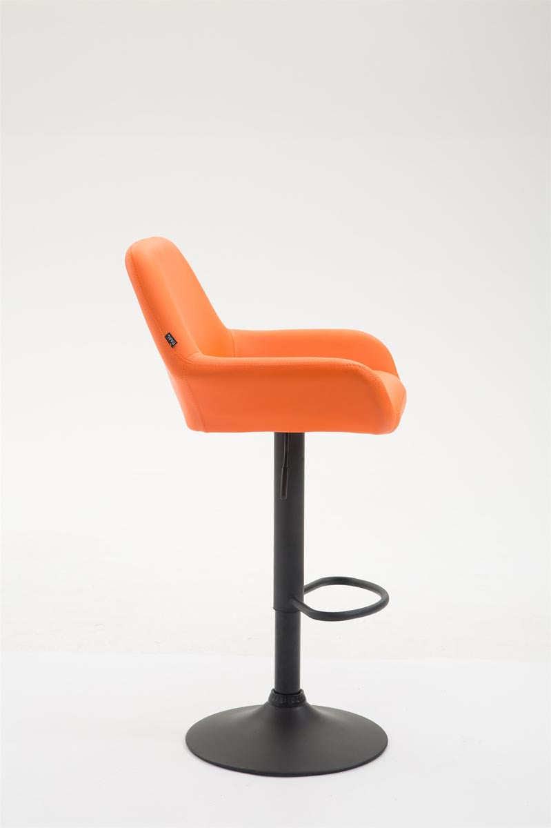 Barkruk Braga Kunstleer oranje,zwart orange
