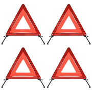 vidaXL Gevarendriehoeken 4 st 56,5x36,5x44,5 cm rood