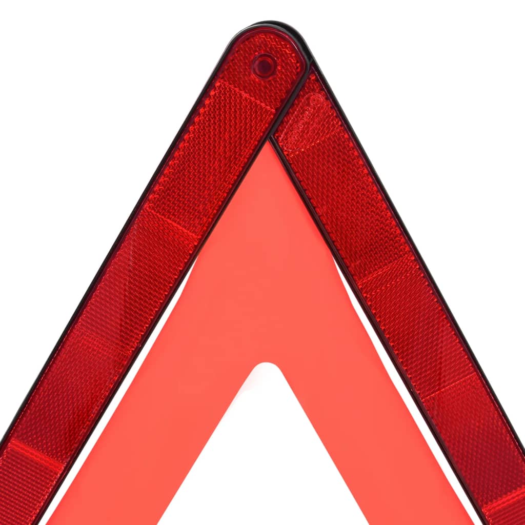 vidaXL Gevarendriehoeken 4 st 56,5x36,5x44,5 cm rood