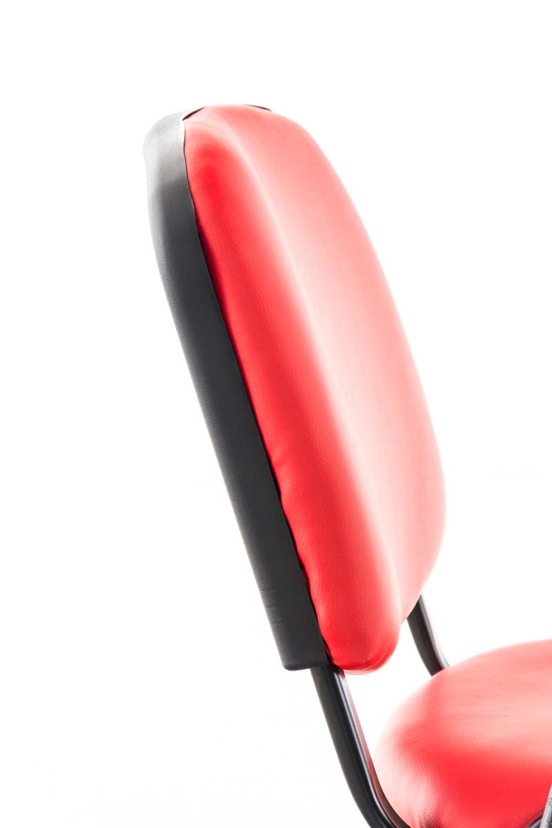 Bezoekersstoel Ken Kunstleer rood rot