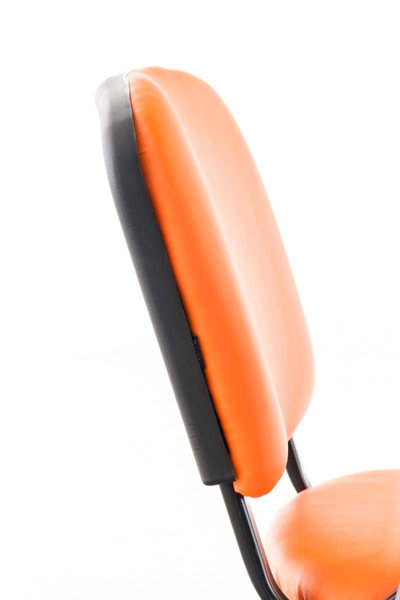 Bezoekersstoel Ken Kunstleer oranje orange