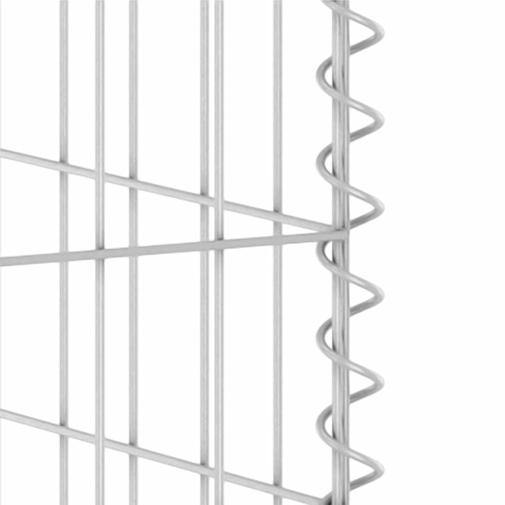 vidaXL Schanskorf voor containers 325x100x110 cm gegalvaniseerd staal - Aashly