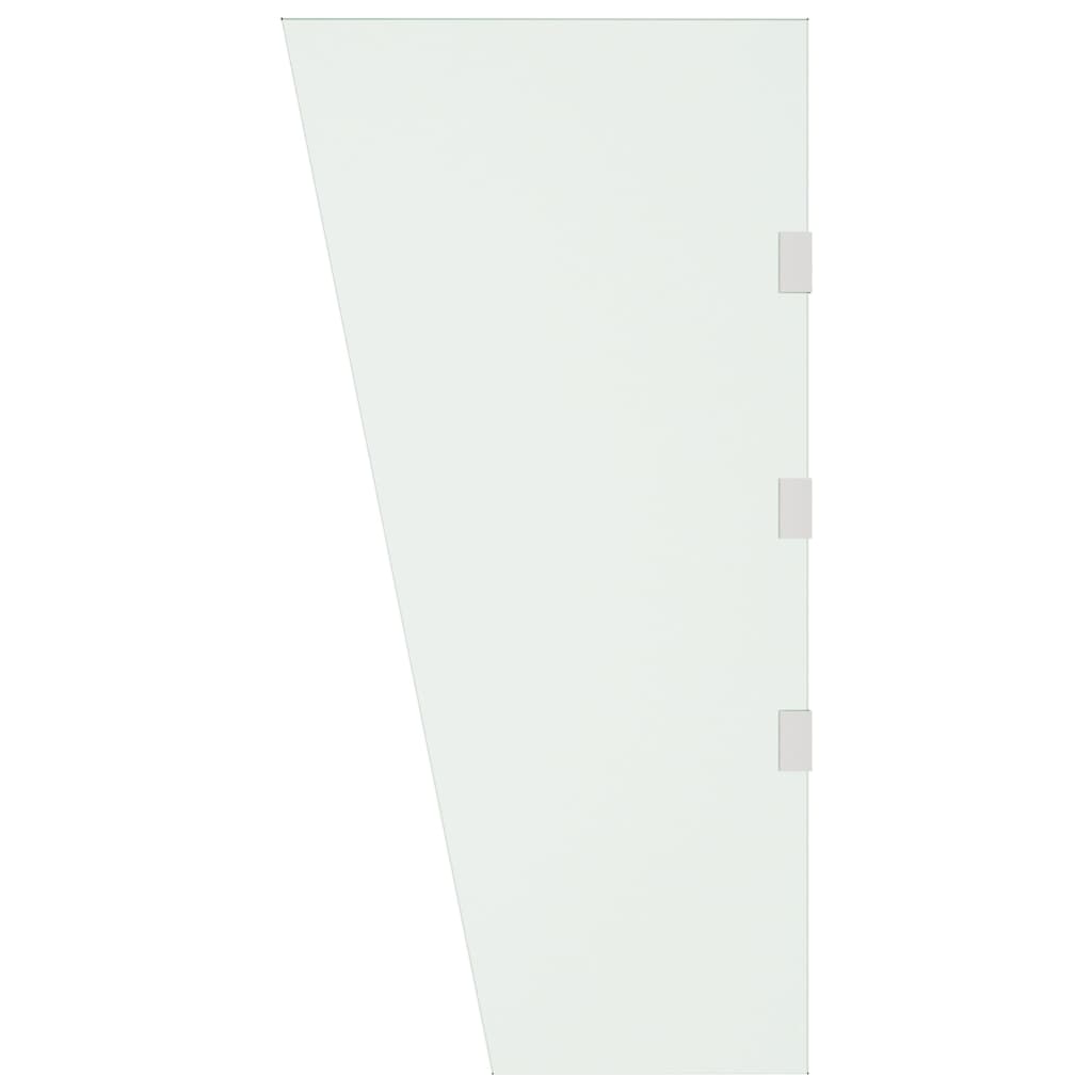 vidaXL Zijpaneel voor deurluifel 50x100 cm gehard glas transparant