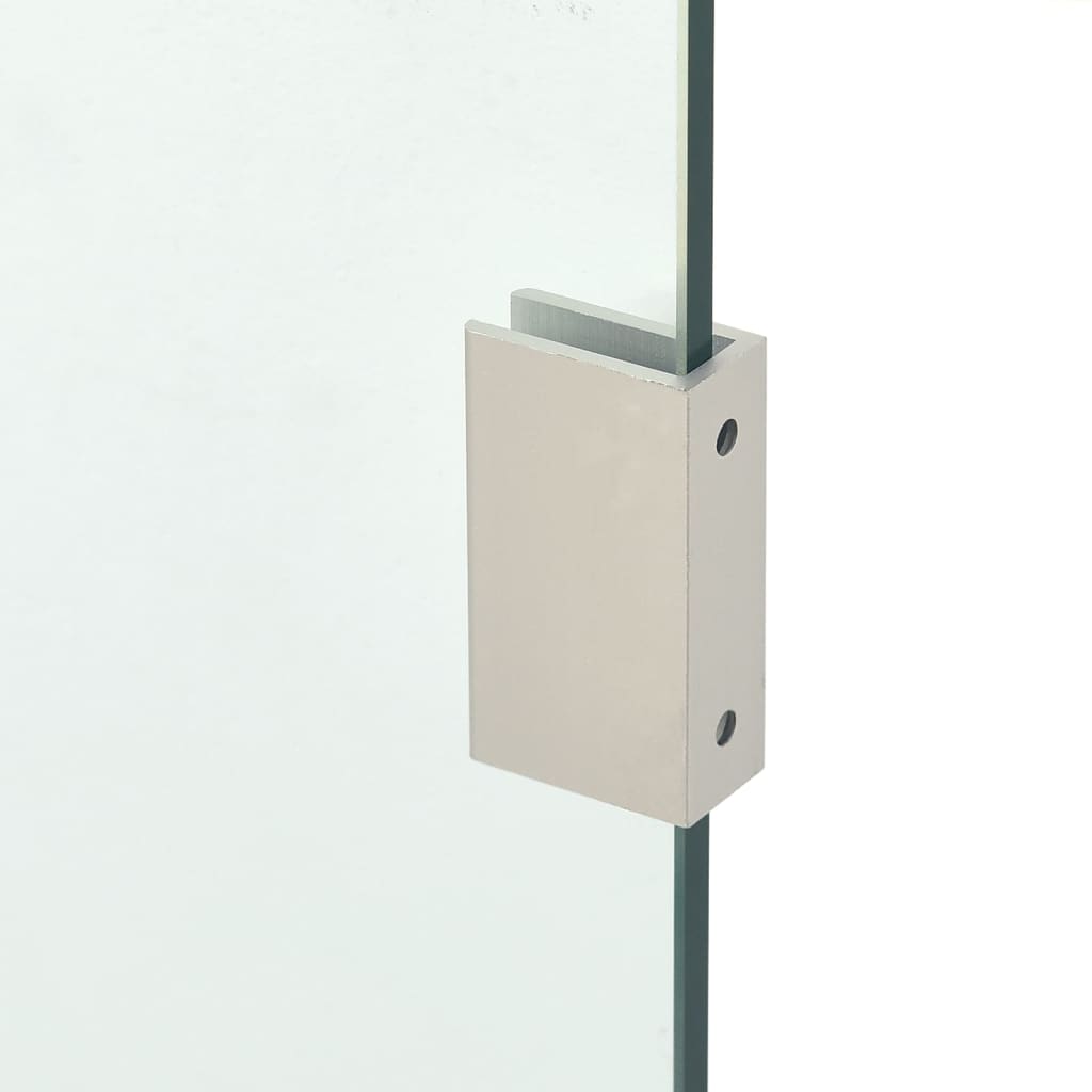 vidaXL Zijpaneel voor deurluifel 50x100 cm gehard glas transparant
