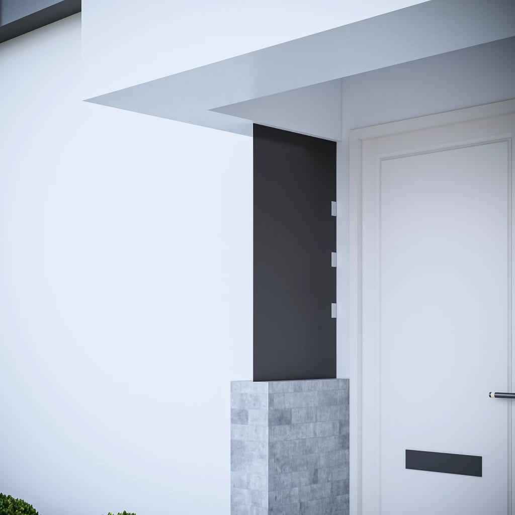 vidaXL Zijpaneel voor deurluifel 50x100 cm gehard glas transparant