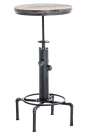 Statafel Lumos Ø 50 cm antiek zilver antik silber