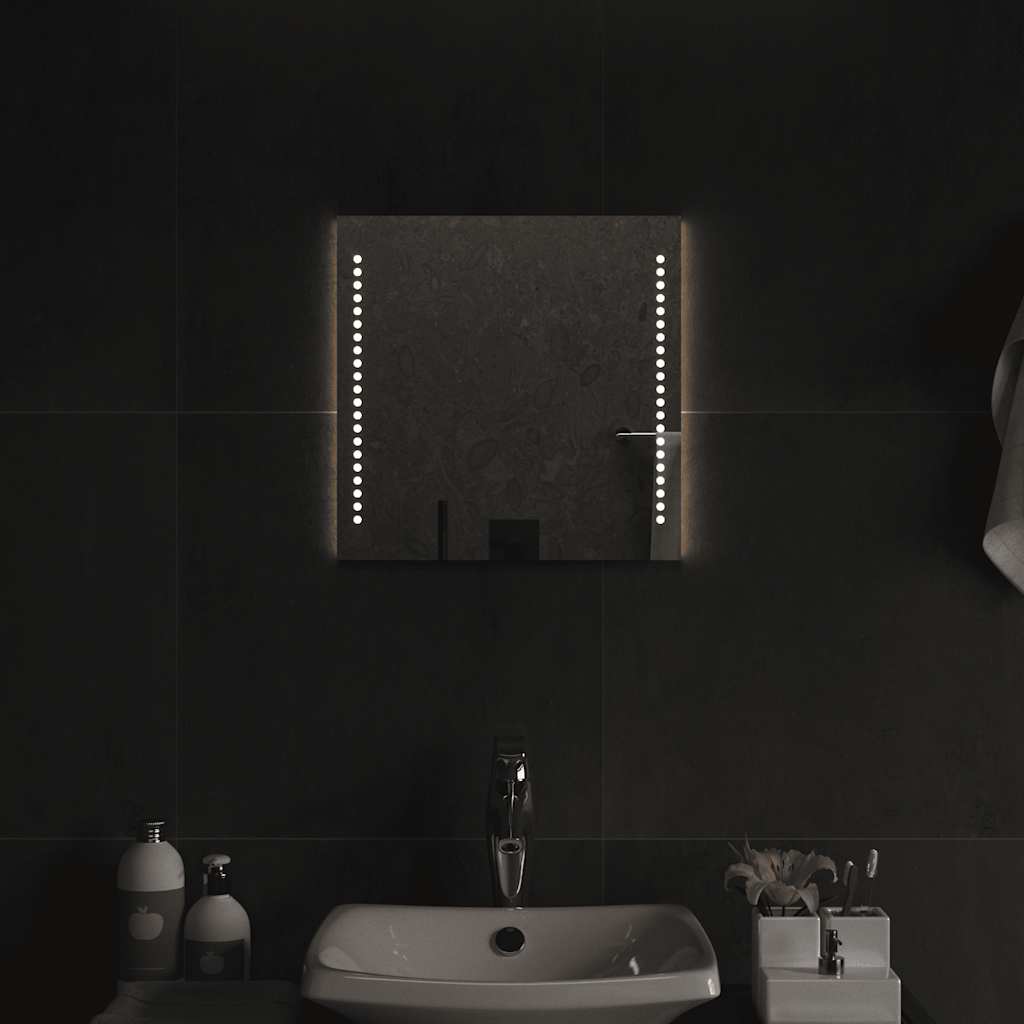 vidaXL Badkamerspiegel LED 30x30 cm