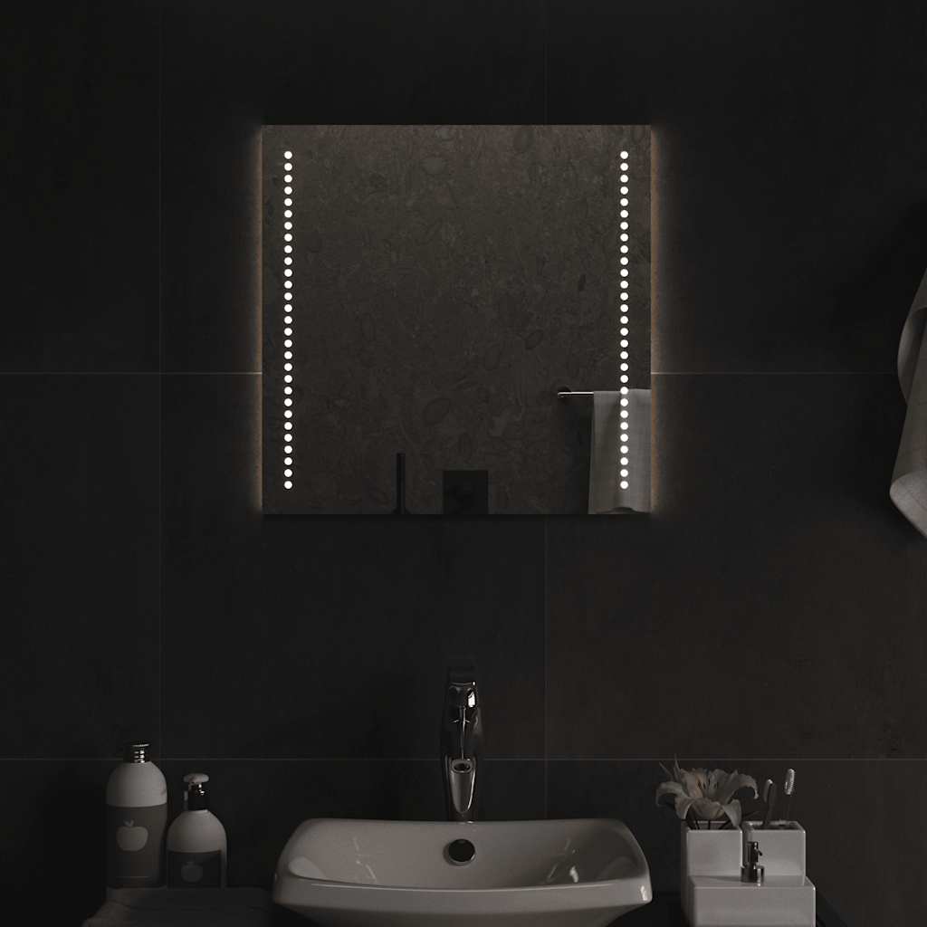 vidaXL Badkamerspiegel LED 30x30 cm