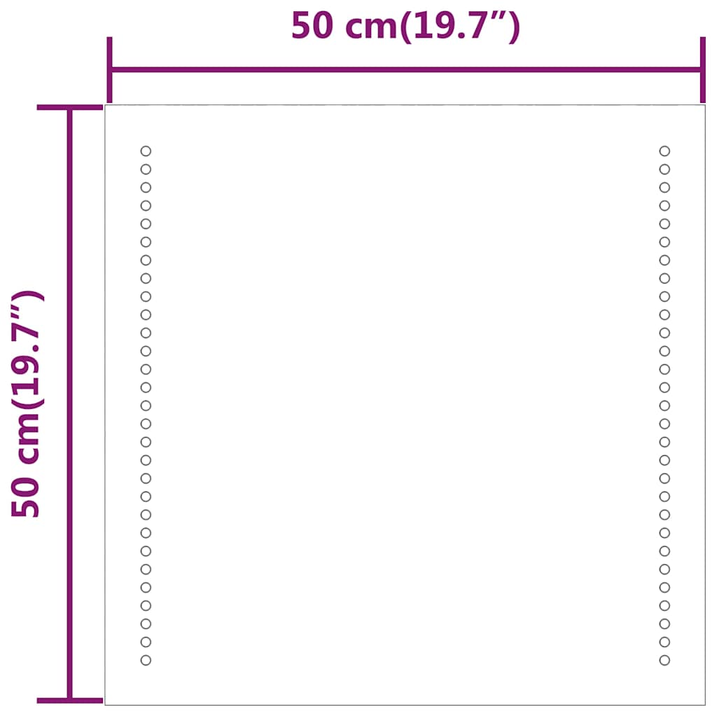 vidaXL Badkamerspiegel LED 30x30 cm