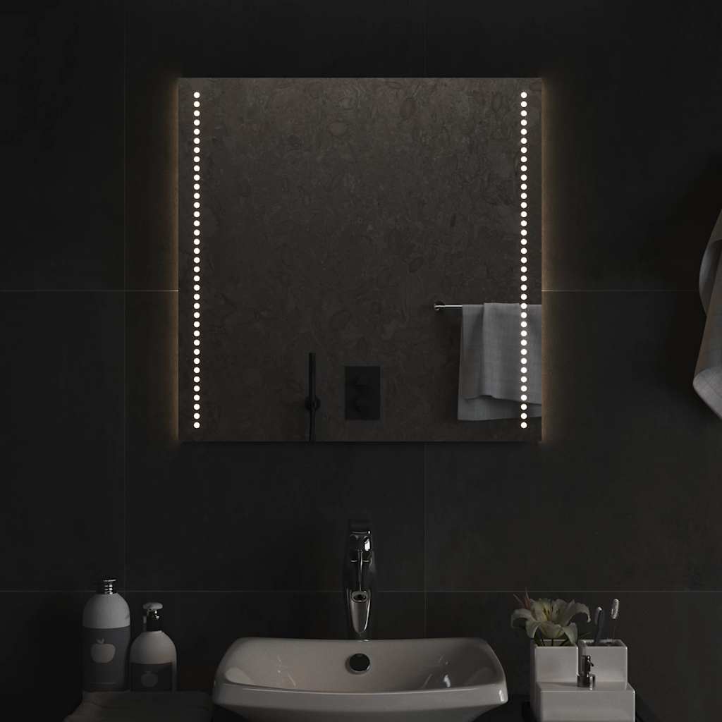 vidaXL Badkamerspiegel LED 30x30 cm