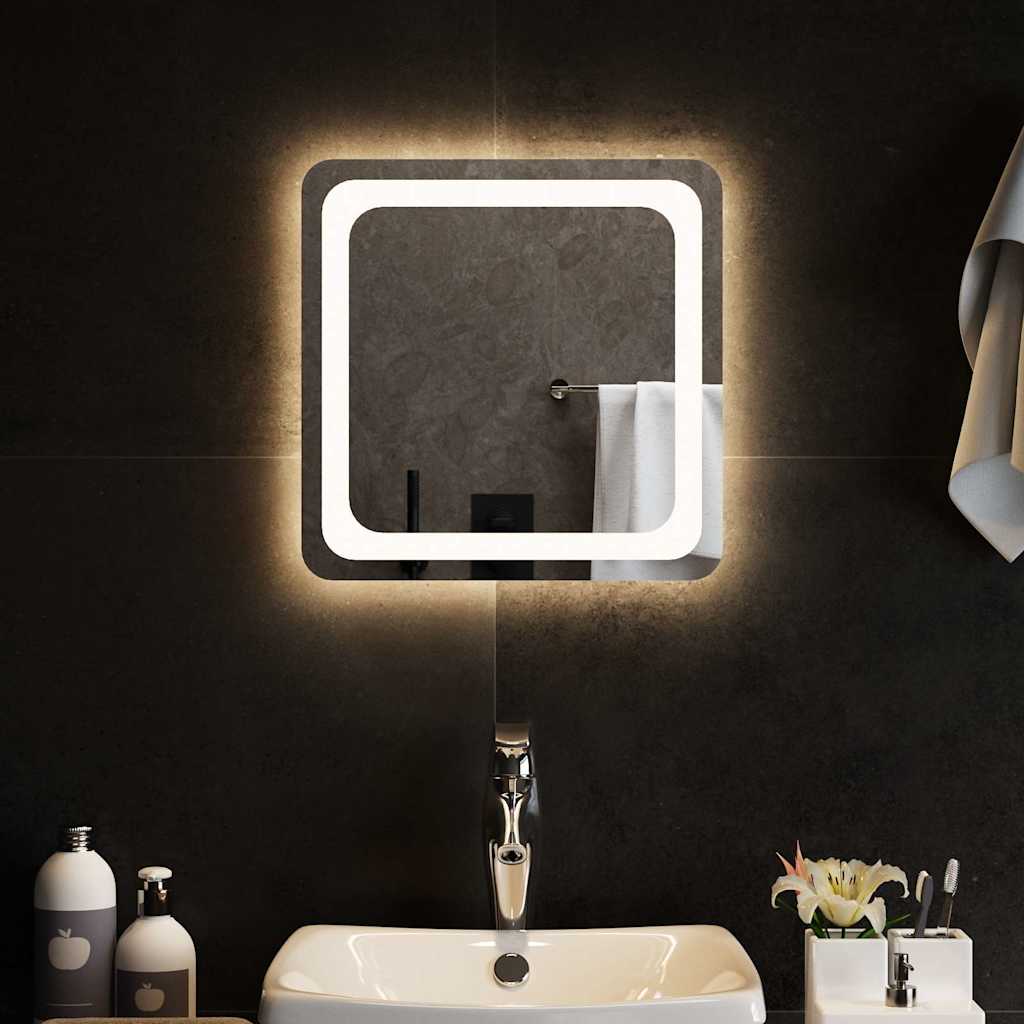 vidaXL Bathroom Mirror LED 40x40 cm