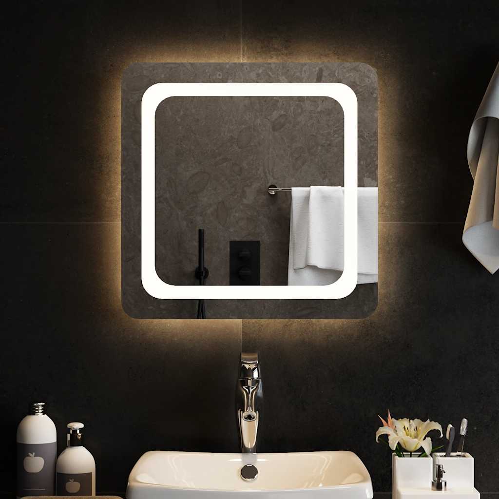 vidaXL Badkamerspiegel LED 40x40 cm
