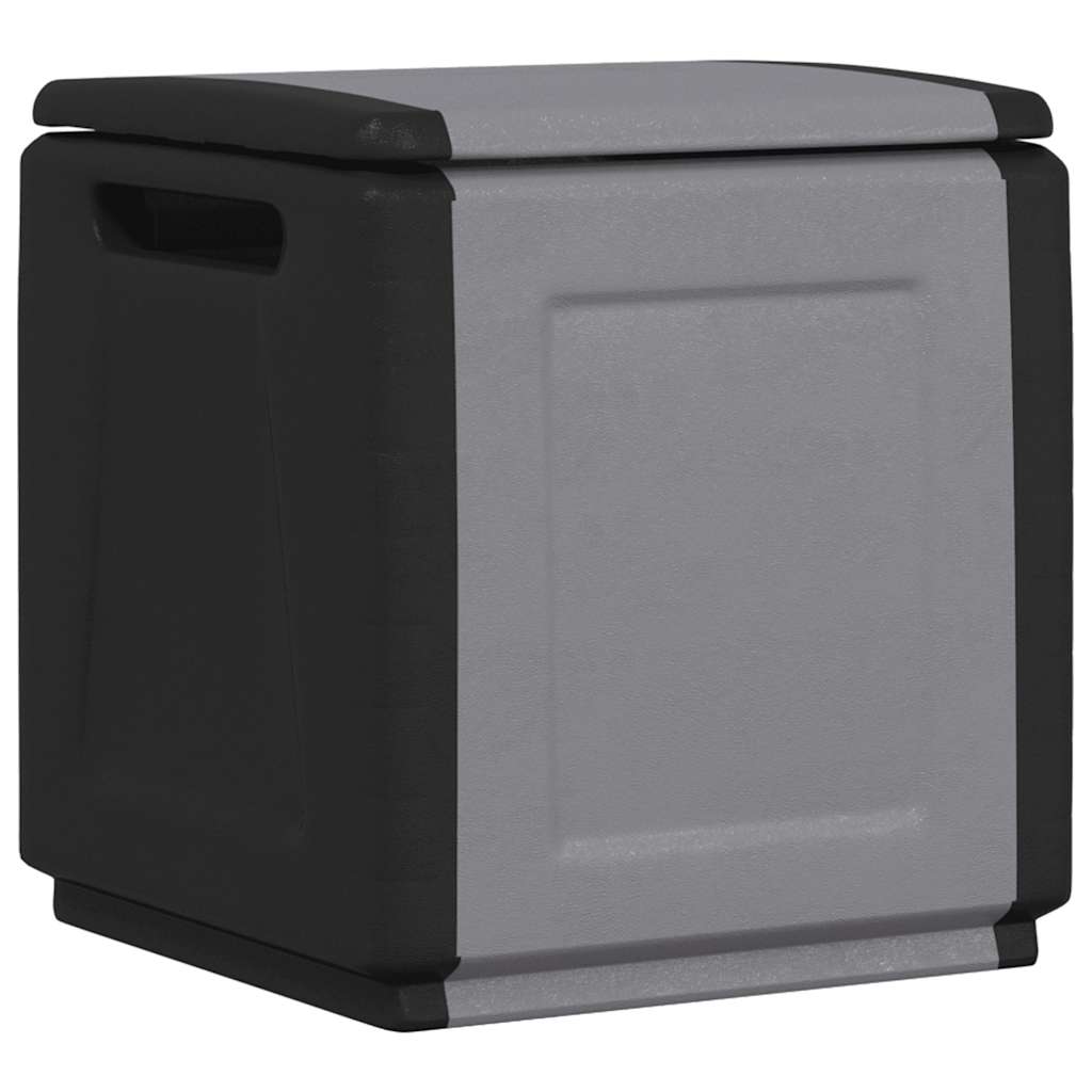 vidaXL Garden Storage Box 330 L 138x53x57 cm dark gray and black